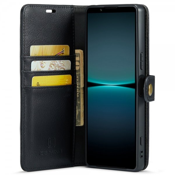 Dg.Ming Sony Xperia 1 VI Kotelo irrotettavalla kuorella, musta