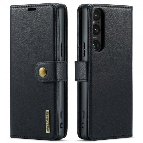 Dg.Ming Sony Xperia 1 VI Kotelo irrotettavalla kuorella, musta