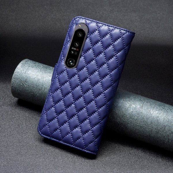 Sony Xperia 1 VI-suojakuori vinokuviolla, sininen
