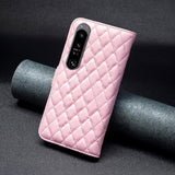 Sony Xperia 1 VI Kotelo Vinokuviollinen Vaaleanpunainen