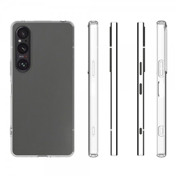 Nordic Covers Sony Xperia 1 VI -suojakuori, Feather-sarja, läpinäkyvä