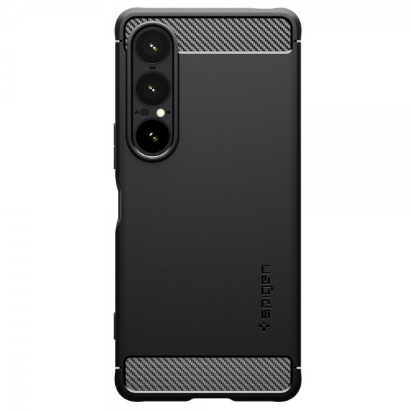 Spigen Sony Xperia 1 VII Suojakuori Rugged Armor Mattamusta