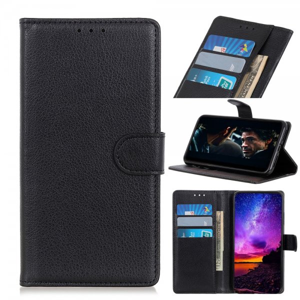 Sony Xperia 10 II Litsi Musta Suojakotelo