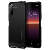 Spigen Sony Xperia 10 II -suojakuori Rugged Armor Matte Black