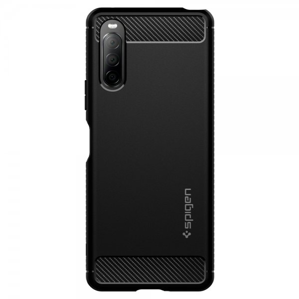 Spigen Sony Xperia 10 II -suojakuori Rugged Armor Matte Black