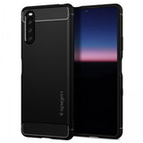 Spigen Sony Xperia 10 III Rugged Armor -suojakuori, mattamusta