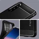 Spigen Sony Xperia 10 III Rugged Armor -suojakuori, mattamusta