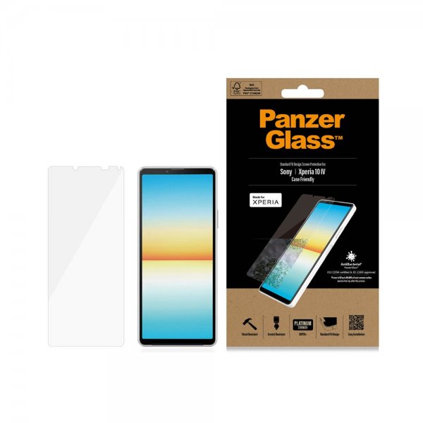 PanzerGlass Sony Xperia 10 IV -näytönsuoja, Standard Fit, koteloystävällinen