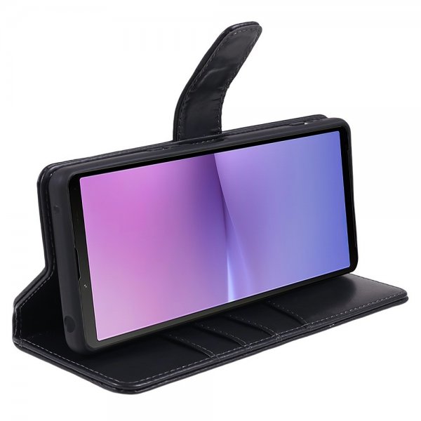 Nordic Covers Sony Xperia 10 V -kotelo, Essential Leather, Raven Black