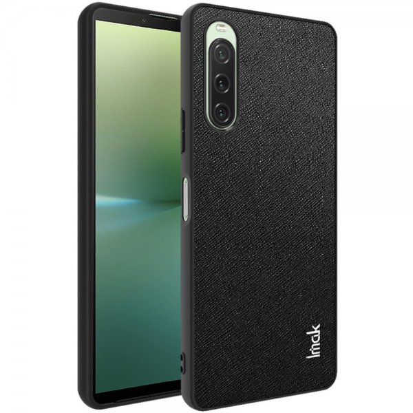 Imak Sony Xperia 10 V -kuori LX-5 Series ristikkäiskuvioitu, musta