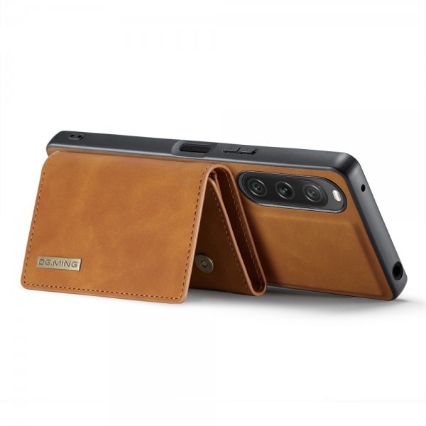 Dg.Ming Sony Xperia 10 V -kuoret, M1-sarja, irrotettava korttipidike, ruskea