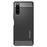 Spigen Sony Xperia 10 V -kuori, Rugged Armor, mattamusta