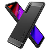 Spigen Sony Xperia 10 V -kuori, Rugged Armor, mattamusta