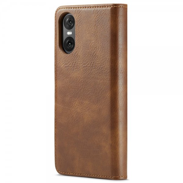 Dg.Ming Sony Xperia 10 VI Kotelo irrotettavalla kuorella, ruskea