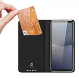 Dux Ducis Sony Xperia 10 VI Fodral Skin Pro Series Musta