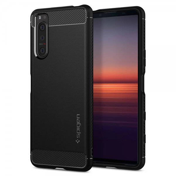 Spigen Sony Xperia 5 II Kuori Rugged Armor Mattamusta