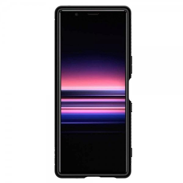 Spigen Sony Xperia 5 -suojakuori, Rugged Armor Matte Black
