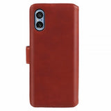 Nordic Covers Sony Xperia 5 V Kotelo Essential Leather Vaahteranruskea