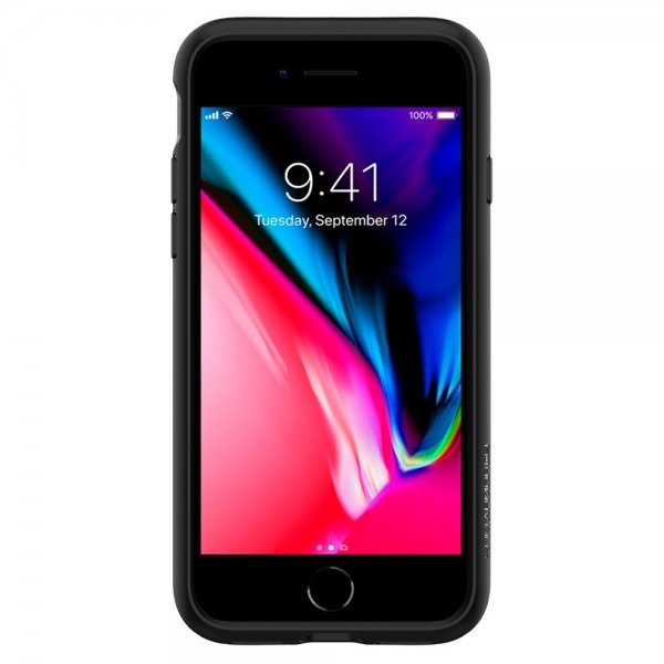 Spigen iPhone 7/8/SE kuori Slim Armor CS Musta