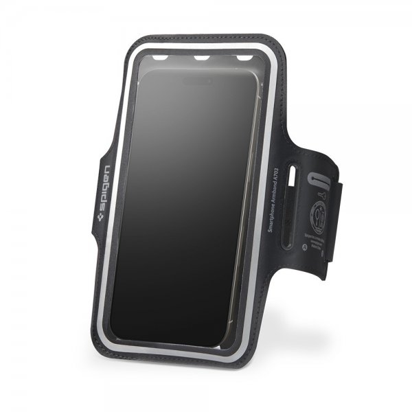 Spigen Sportranneke Dynamic Shield A703 Puhelinpidike Musta