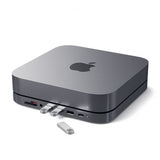 Satechi Type-C Aluminum Stand & Hub Mac Minille, avaruusharmaa