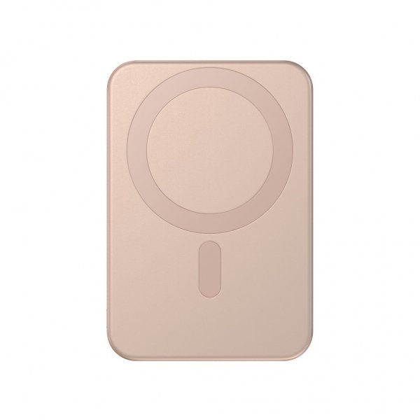 Satechi On-the-Go Qi2 5K MagSafe-varavirtalähde jalustalla, Desert Rose