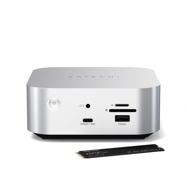 Satechi Thunderbolt 5 CubeDock SSD-kotelolla