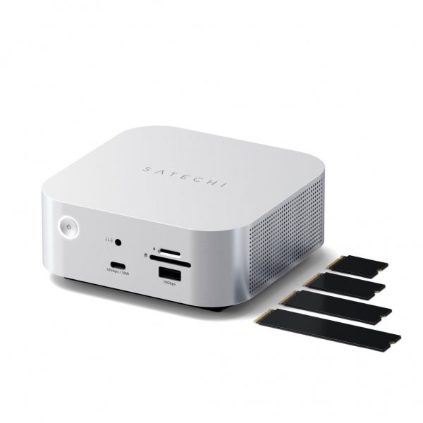 Satechi Thunderbolt 5 CubeDock SSD-kotelolla