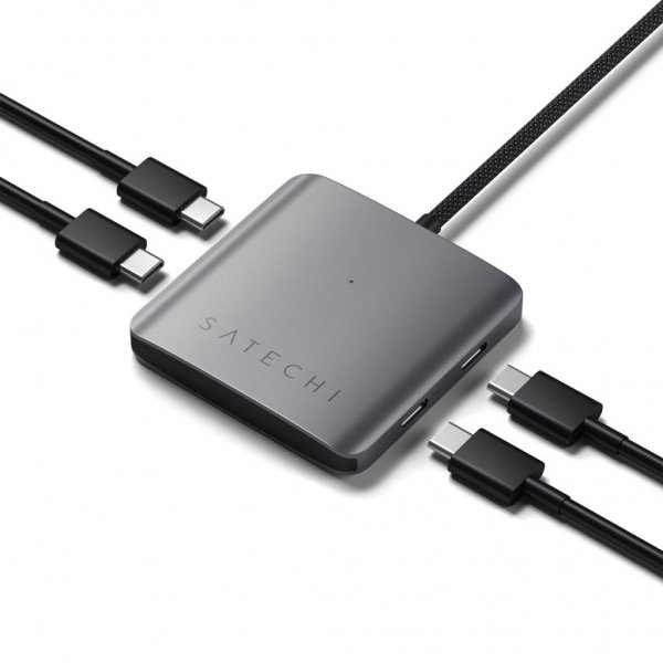 Satechi 4-porttinen USB-C-hubi virransyötöllä