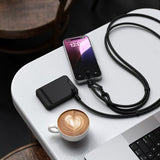 Satechi OntheGo Lanyard-kaapeli USB-C 1.5m Musta