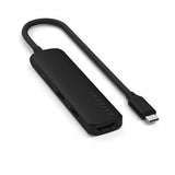 Satechi 4-i-1 USB-C Slim Multiport-adapter 4K Musta