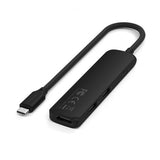 Satechi 4-i-1 USB-C Slim Multiport-adapter 4K Musta
