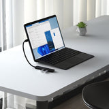 Satechi 4-i-1 USB-C Slim Multiport-adapter 4K Musta