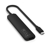 Satechi 6-in-1 USB-C Slim Multiport -adapteri, musta