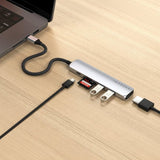 Satechi 6-in-1 USB-C Slim Multiport -sovitin, hopea