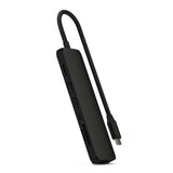 Satechi 7-in-1 USB-C Slim Multiport -adapteri Ethernetillä, musta