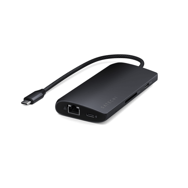 Satechi USB-C Multiport-adapteri 8K Ethernet V3 Midnight