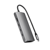 Satechi USB-C Multiport-sovitin 8K Ethernet V3 Space Gray -värissä