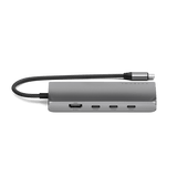 Satechi USB-C Multiport-sovitin 8K Ethernet V3 Space Gray -värissä