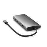Satechi USB-C Multiport-sovitin 8K Ethernet V3 Space Gray -värissä