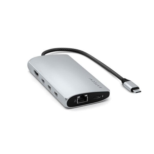 Satechi USB-C Multiport-adapteri 8K Ethernet V3, hopea