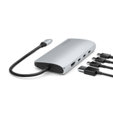 Satechi USB-C Multiport-adapteri 8K Ethernet V3, hopea