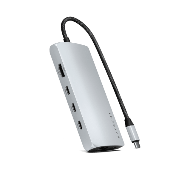 Satechi USB-C Multiport-adapteri 8K Ethernet V3, hopea