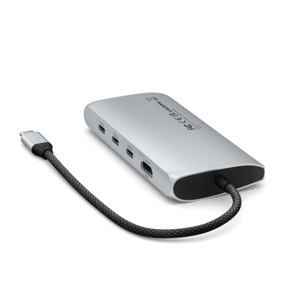 Satechi USB-C Multiport-adapteri 8K Ethernet V3, hopea