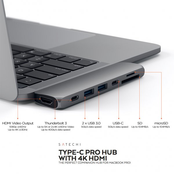 Satechi Type-C Pro Hub Adapter Hopea