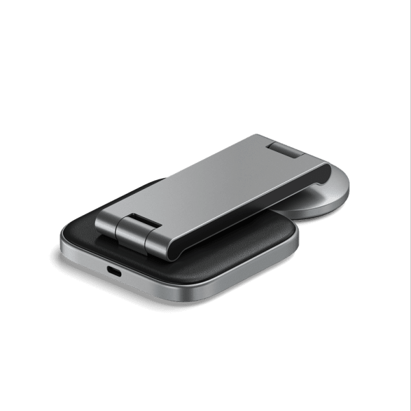 Satechi langaton latausteline 2-in-1 kokoontaitettava Qi2 langaton MagSafe