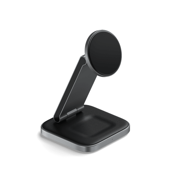 Satechi langaton latausteline 2-in-1 kokoontaitettava Qi2 langaton MagSafe