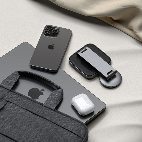 Satechi langaton latausteline 2-in-1 kokoontaitettava Qi2 langaton MagSafe