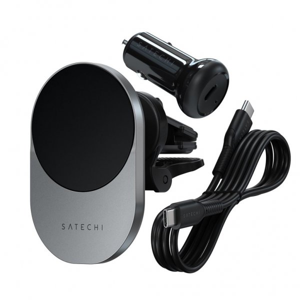 Satechi autoteline langattomalla Qi2 MagSafe -latauksella