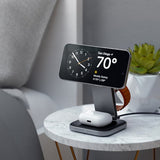 Satechi langaton laturi 3-in-1 taitettava Qi2 Wireless Charging Stand MagSafe